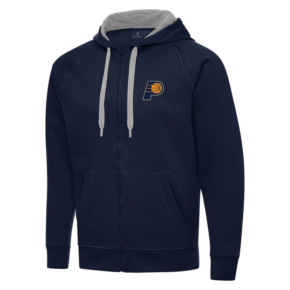 NBA - Indiana Pacers Antigua Big & Tall Victory Full-Zip Hoodie Jacket - Navy