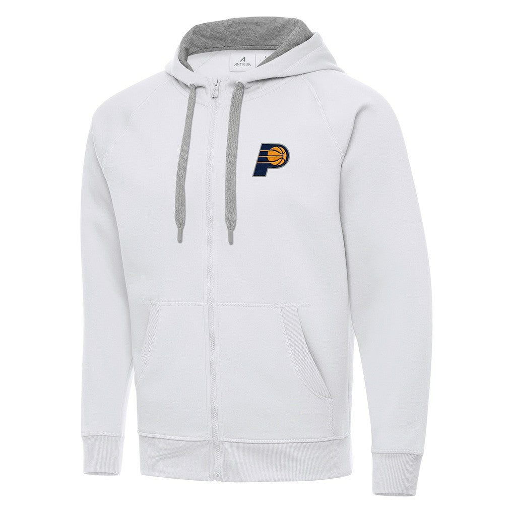 NBA - Indiana Pacers Antigua Big & Tall Victory Full-Zip Hoodie Jacket - White