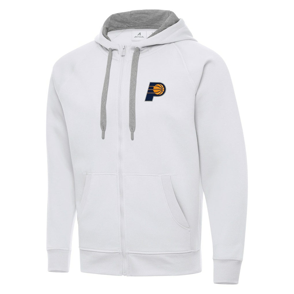 NBA - Indiana Pacers Antigua Big & Tall Victory Full-Zip Hoodie Jacket - White