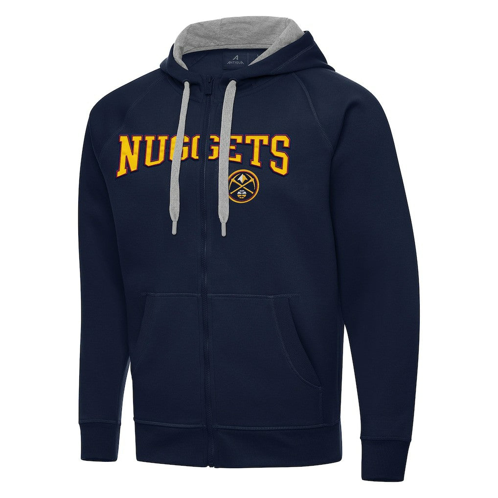 NBA - Denver Nuggets Antigua Big & Tall Victory Full-Zip Hoodie Jacket - Navy
