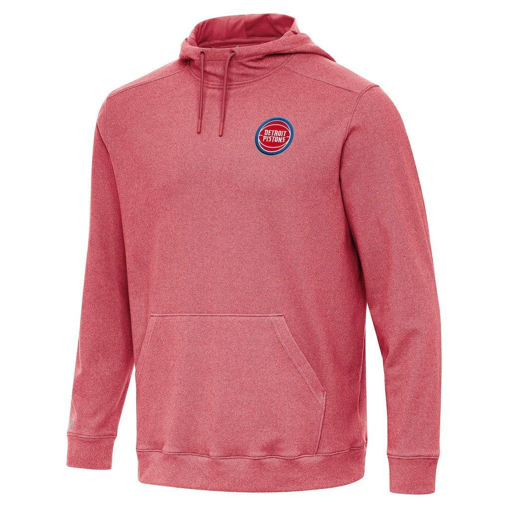 NBA - Detroit Pistons Antigua Cloud Pullover Hoodie - Heather Red
