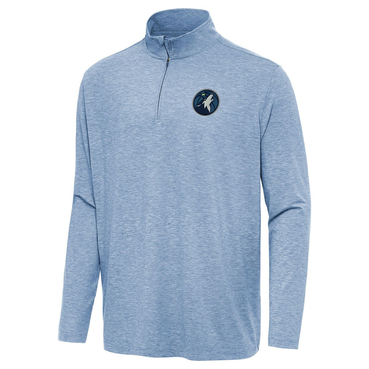 NBA - Minnesota Timberwolves Antigua Hunk Quarter-Zip Top - Heather Blue