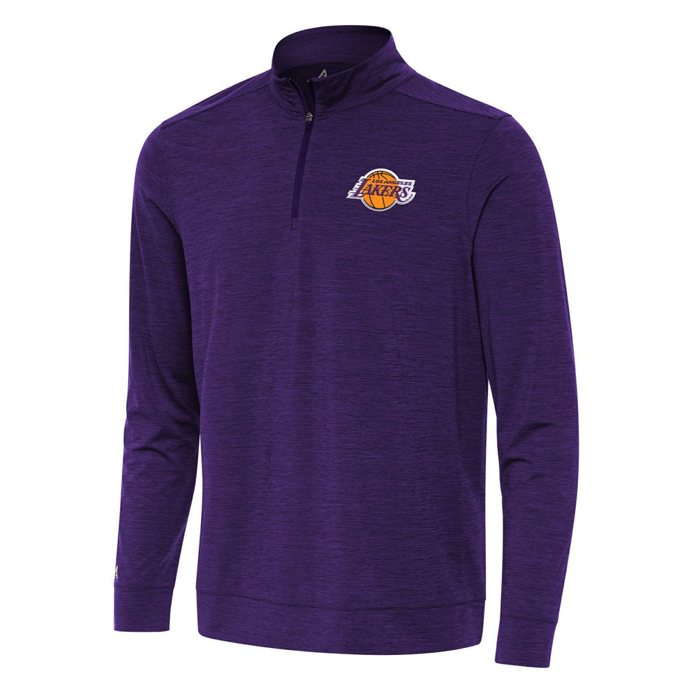 NBA - Los Angeles Lakers Antigua Bright Quarter-Zip Top - Heather Purple
