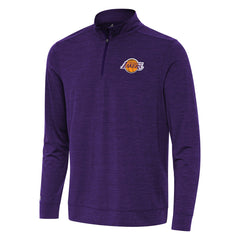 NBA - Los Angeles Lakers Antigua Bright Quarter-Zip Top - Heather Purple