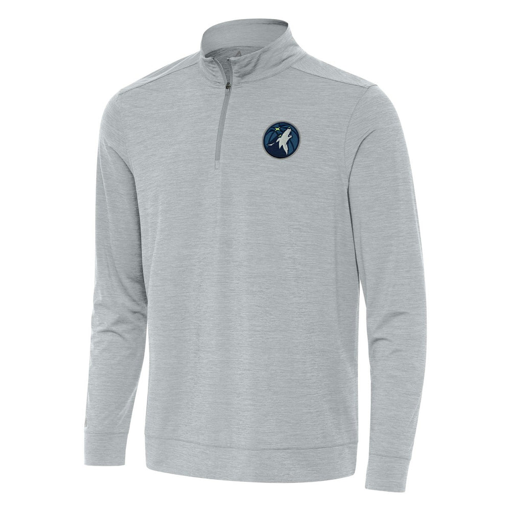 NBA - Minnesota Timberwolves Antigua Bright Quarter-Zip Top - Heather Gray
