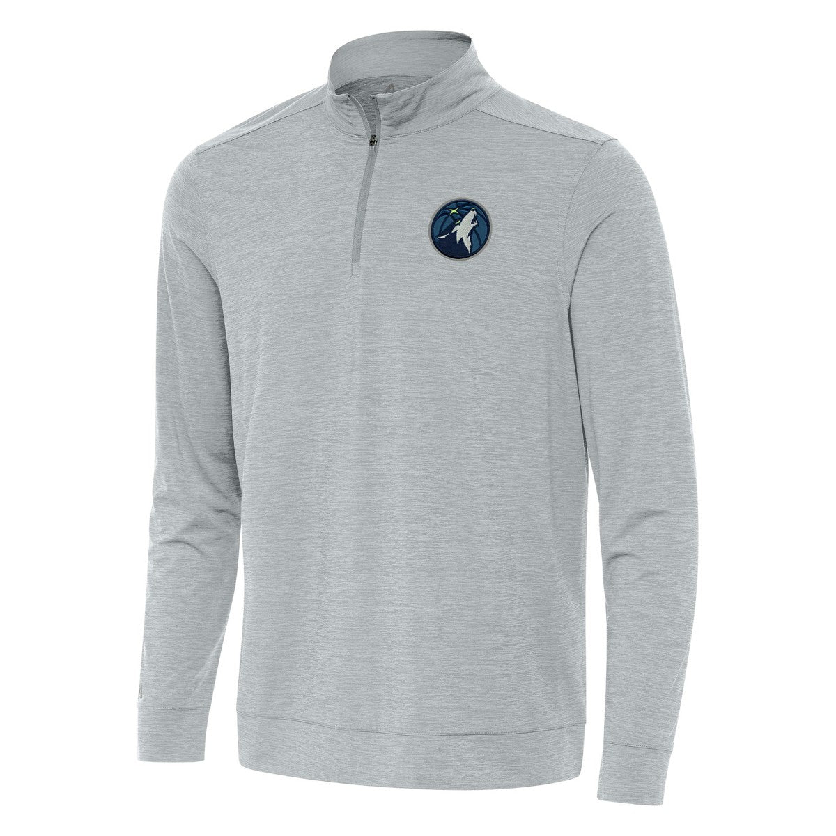 NBA - Minnesota Timberwolves Antigua Bright Quarter-Zip Top - Heather Gray
