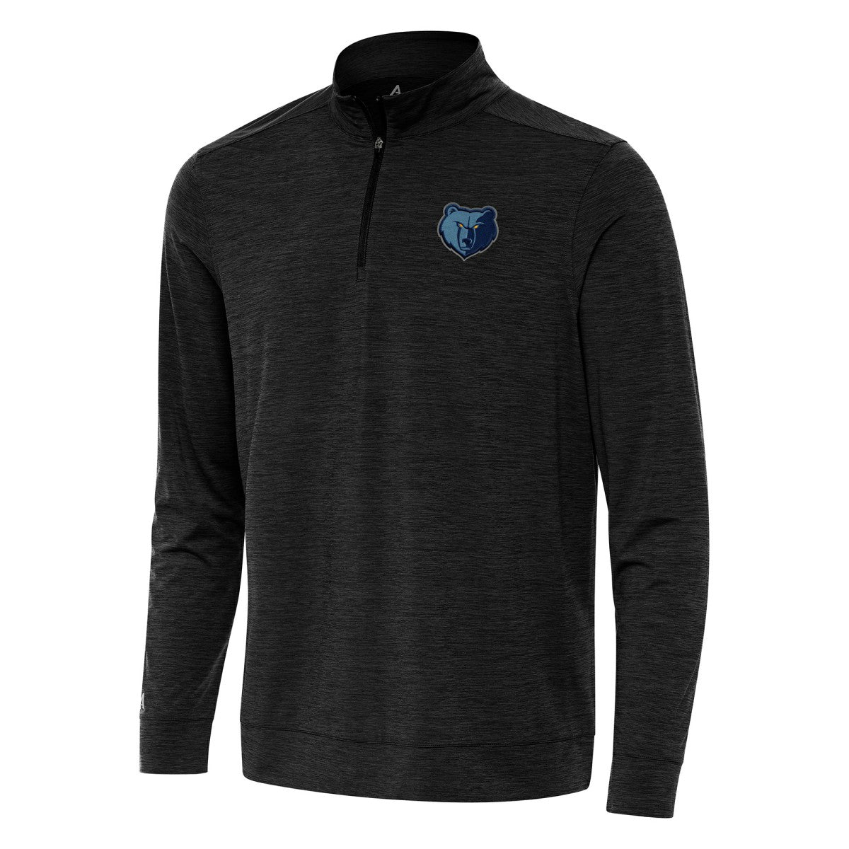 NBA - Memphis Grizzlies Antigua Bright Quarter-Zip Top - Heather Black