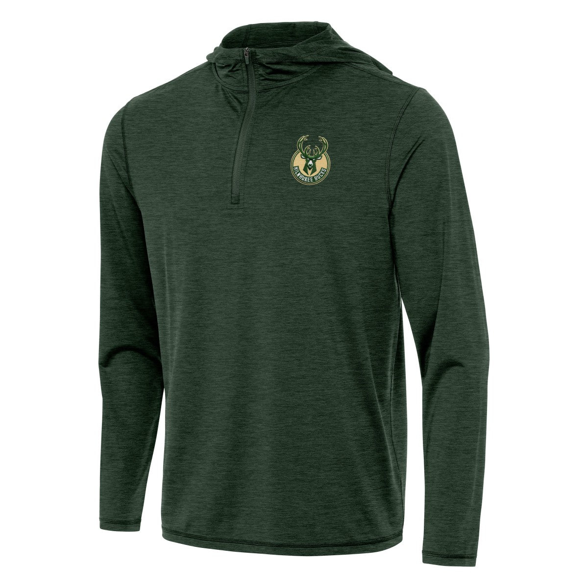 NBA - Milwaukee Bucks Antigua Tidy Quarter-Zip Hoodie - Hunter Green