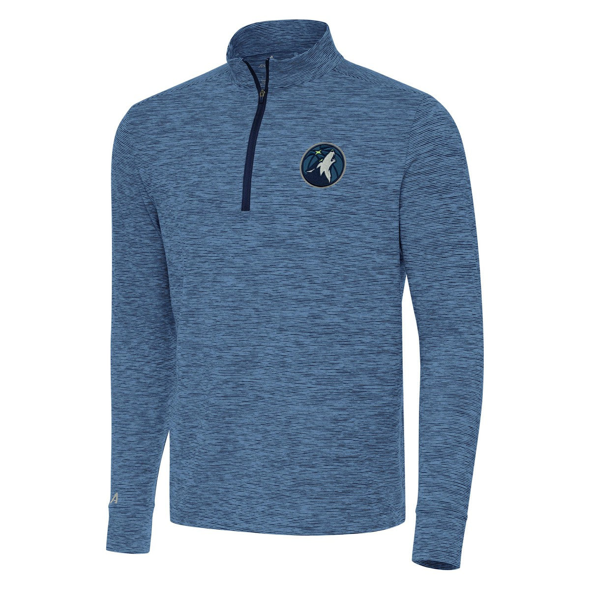 NBA - Minnesota Timberwolves Antigua Cause Quarter-Zip Top - Heather Navy