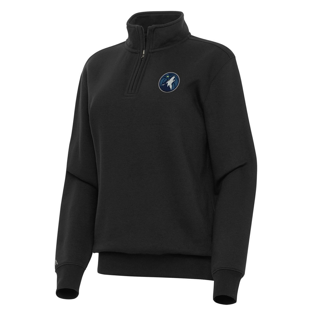 NBA - Minnesota Timberwolves Antigua Women's Victory Quarter-Zip Sweatshirt - Black