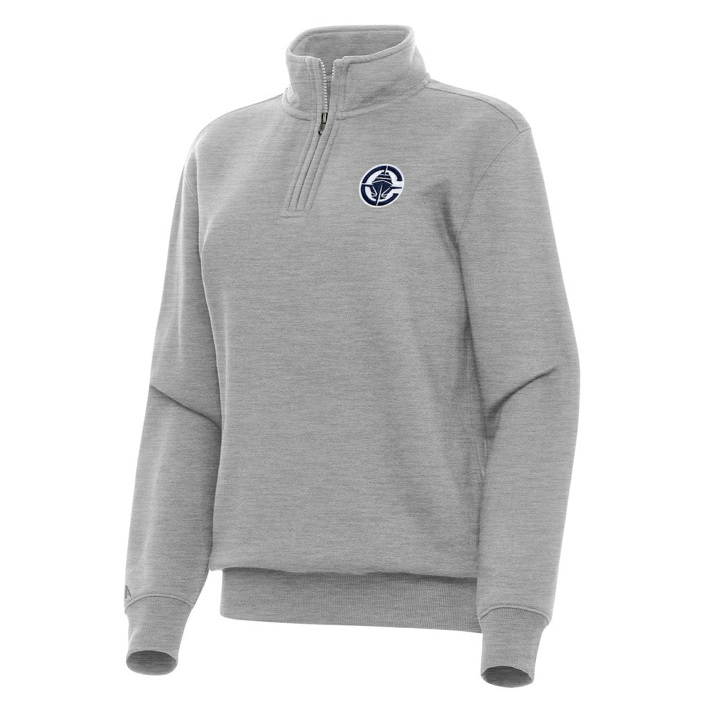 NBA - LA Clippers Antigua Women's Victory Quarter-Zip Sweatshirt - Heather Gray