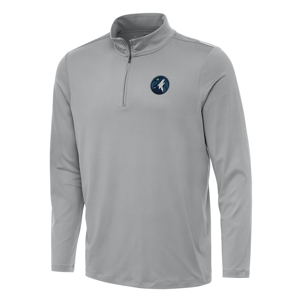 NBA - Minnesota Timberwolves Antigua Reprocess Quarter-Zip Top - Gray