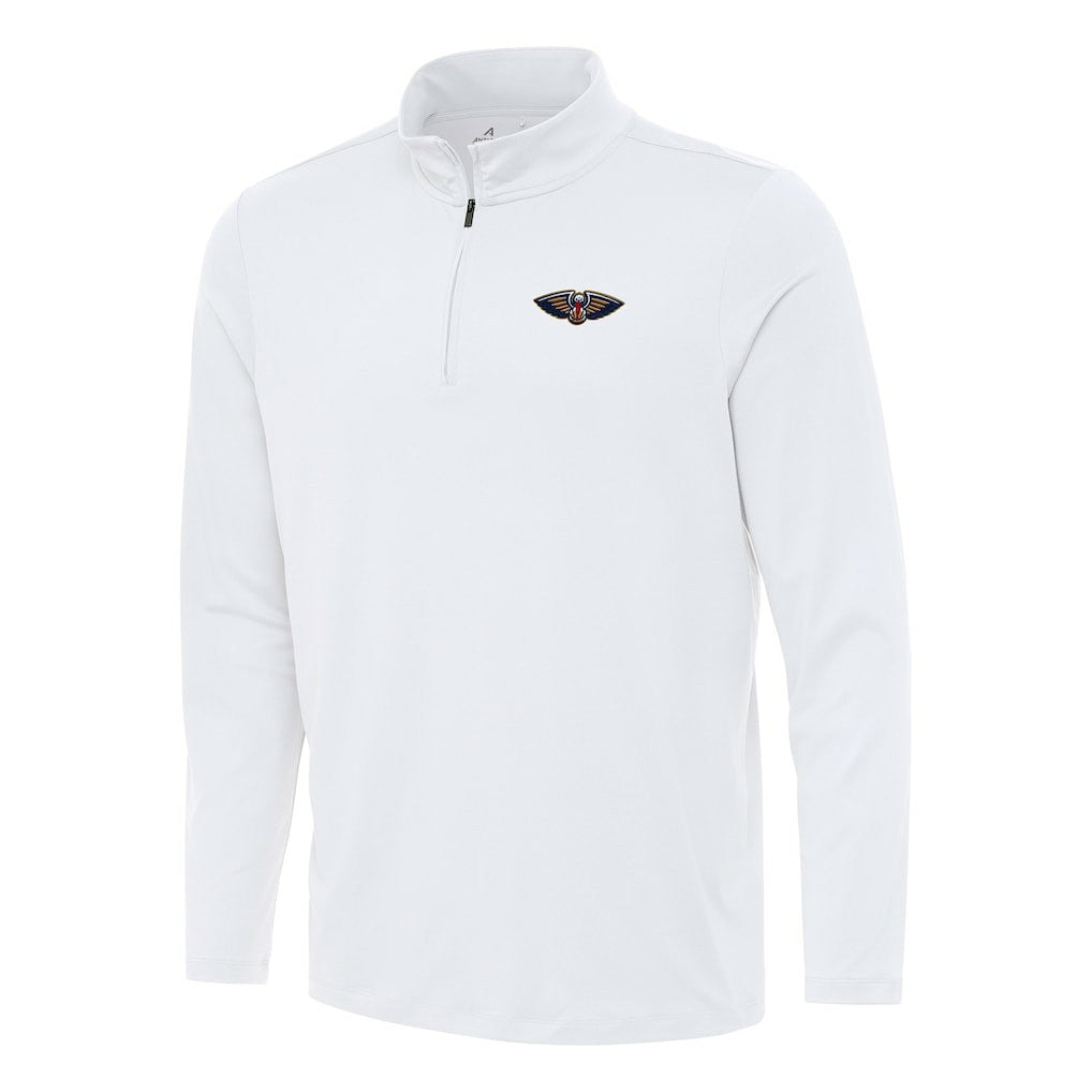 NBA - New Orleans Pelicans Antigua Reprocess Quarter-Zip Top - White