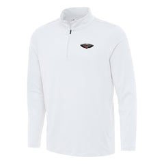 NBA - New Orleans Pelicans Antigua Reprocess Quarter-Zip Top - White