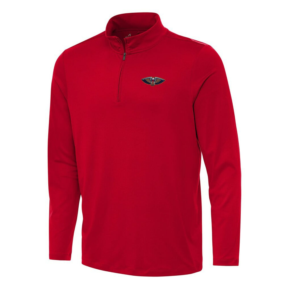 NBA - New Orleans Pelicans Antigua Reprocess Quarter-Zip Top - Red