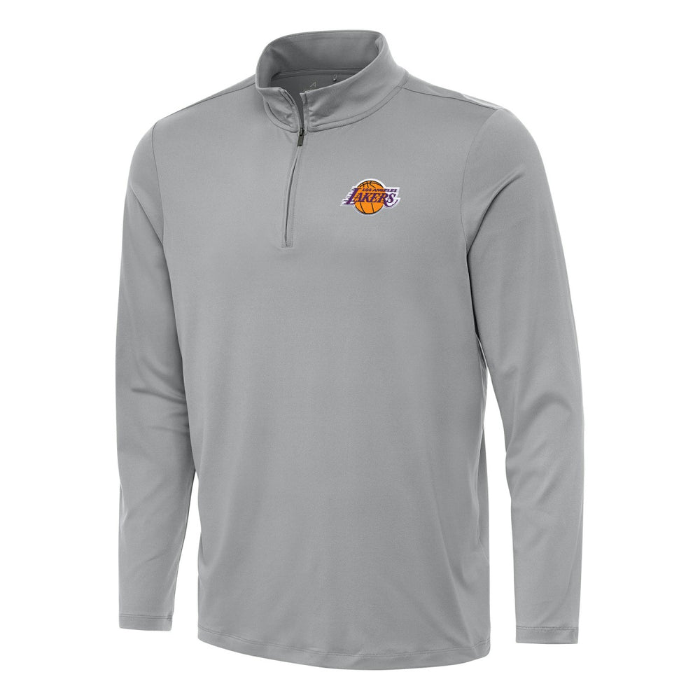 NBA - Los Angeles Lakers Antigua Reprocess Quarter-Zip Top - Gray