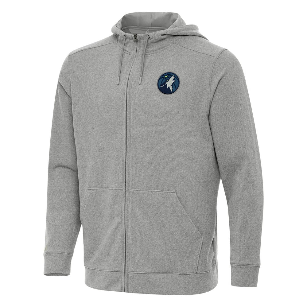 NBA - Minnesota Timberwolves Antigua Effortless Full-Zip Hoodie Jacket - Heather Gray