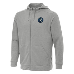 NBA - Minnesota Timberwolves Antigua Effortless Full-Zip Hoodie Jacket - Heather Gray