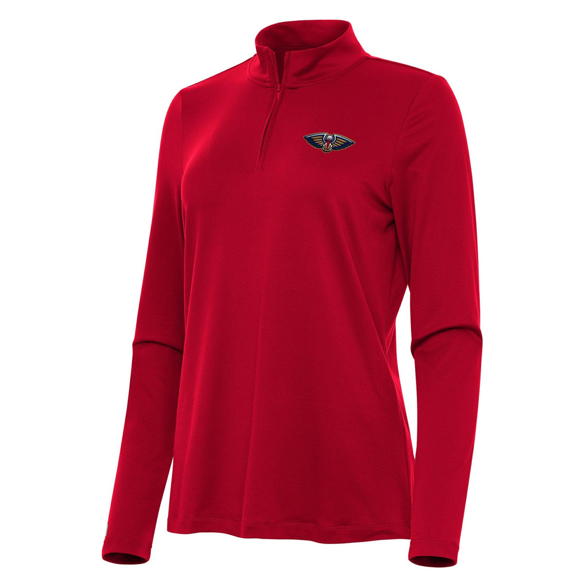 NBA - New Orleans Pelicans Antigua Women's Reprocess Quarter-Zip Top - Red