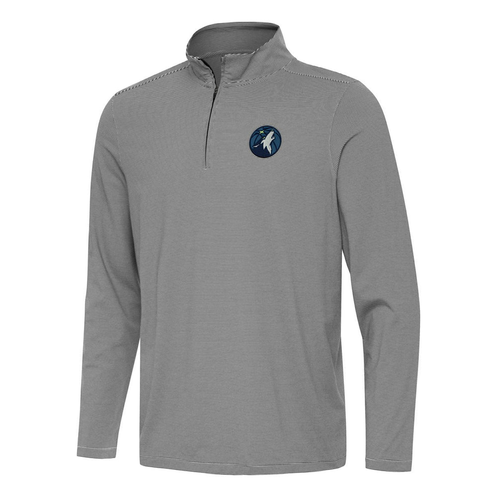 NBA - Minnesota Timberwolves Antigua Twine Quarter-Zip Top - Black