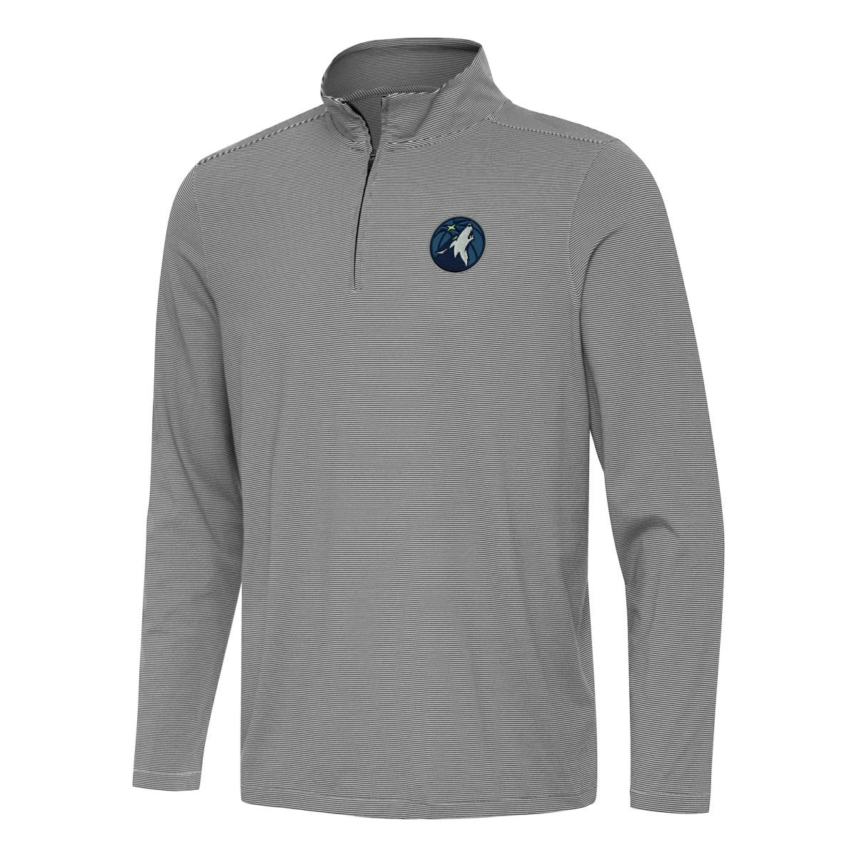 NBA - Minnesota Timberwolves Antigua Twine Quarter-Zip Top - Black
