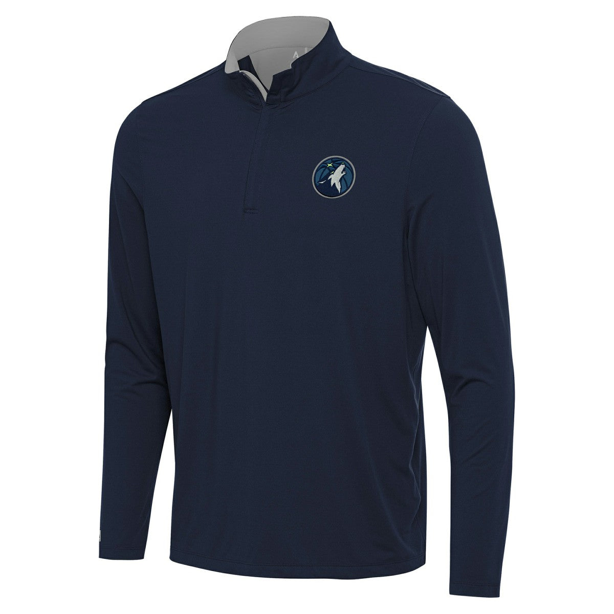 NBA - Minnesota Timberwolves Antigua Content Quarter-Zip Top - Navy/Gray
