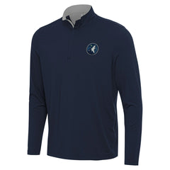NBA - Minnesota Timberwolves Antigua Content Quarter-Zip Top - Navy/Gray