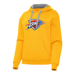 NBA - Oklahoma City Thunder Antigua Women's Victory Pullover Hoodie - Gold