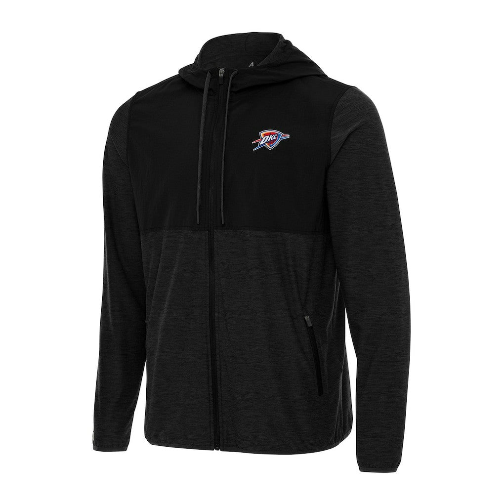 NBA - Oklahoma City Thunder Antigua Sway Full-Zip Hoodie Jacket - Black