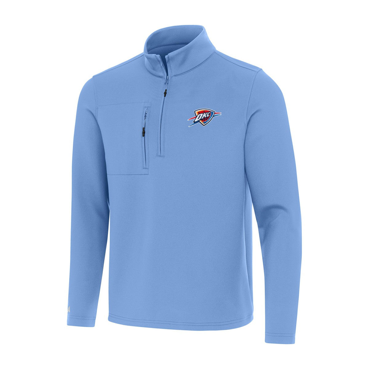 NBA - Oklahoma City Thunder Antigua Insider Quarter-Zip Top - Powder Blue