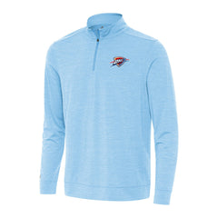 NBA - Oklahoma City Thunder Antigua Bright Quarter-Zip Top - Light Blue
