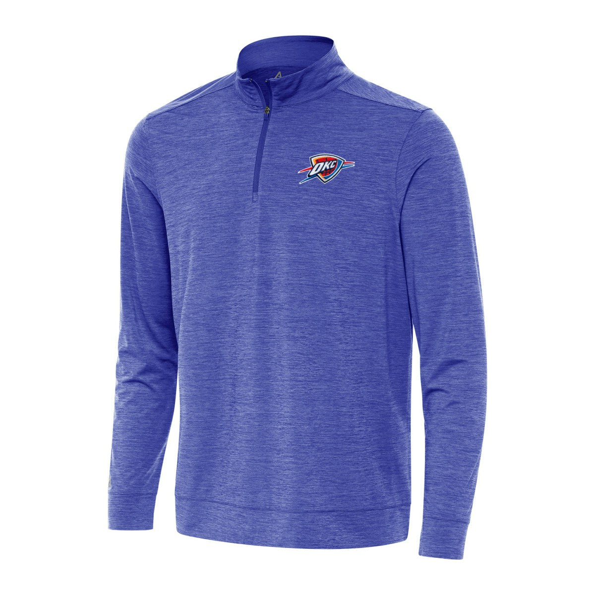 NBA - Oklahoma City Thunder Antigua Bright Quarter-Zip Top - Heather Royal