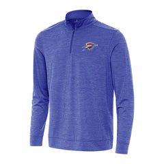 NBA - Oklahoma City Thunder Antigua Bright Quarter-Zip Top - Heather Royal