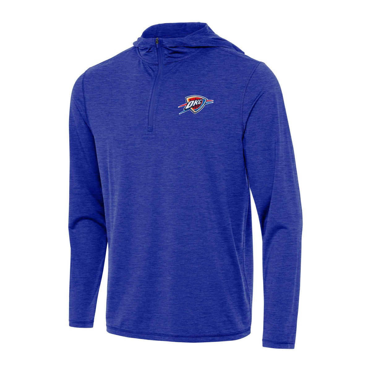 NBA - Oklahoma City Thunder Antigua Tidy Quarter-Zip Hoodie - Heather Royal