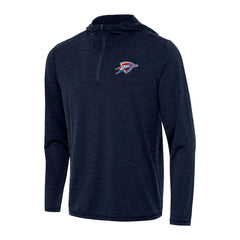 NBA - Oklahoma City Thunder Antigua Tidy Quarter-Zip Hoodie - Heather Navy
