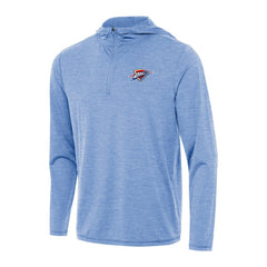 NBA - Oklahoma City Thunder Antigua Tidy Quarter-Zip Hoodie - Heather Powder Blue