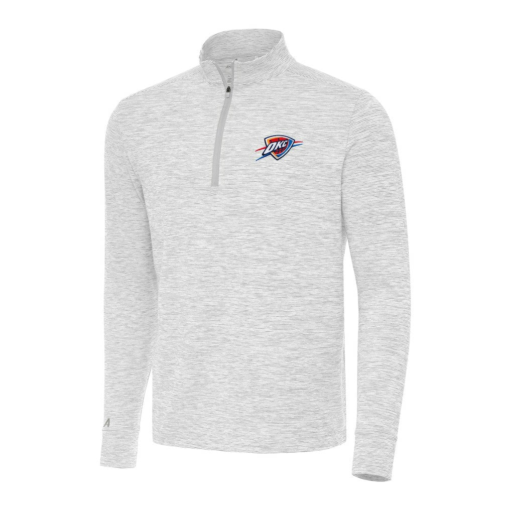 NBA - Oklahoma City Thunder Antigua Cause Quarter-Zip Top - Gray