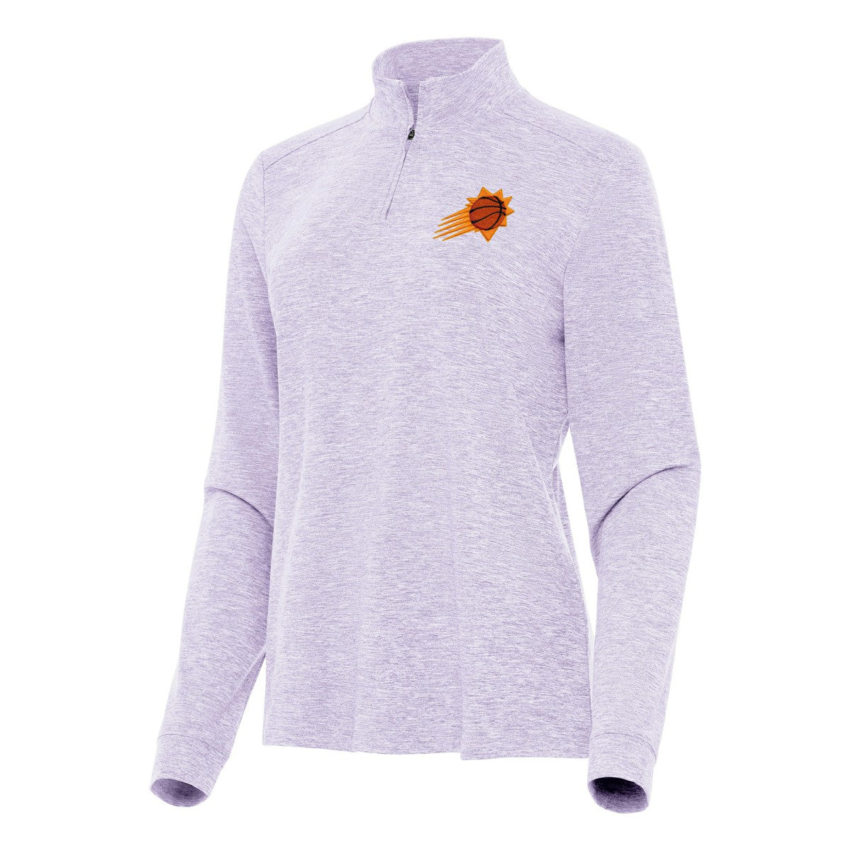NBA - Phoenix Suns Antigua Women's Mentor Quarter-Zip Mock Long Sleeve Top - Lavender