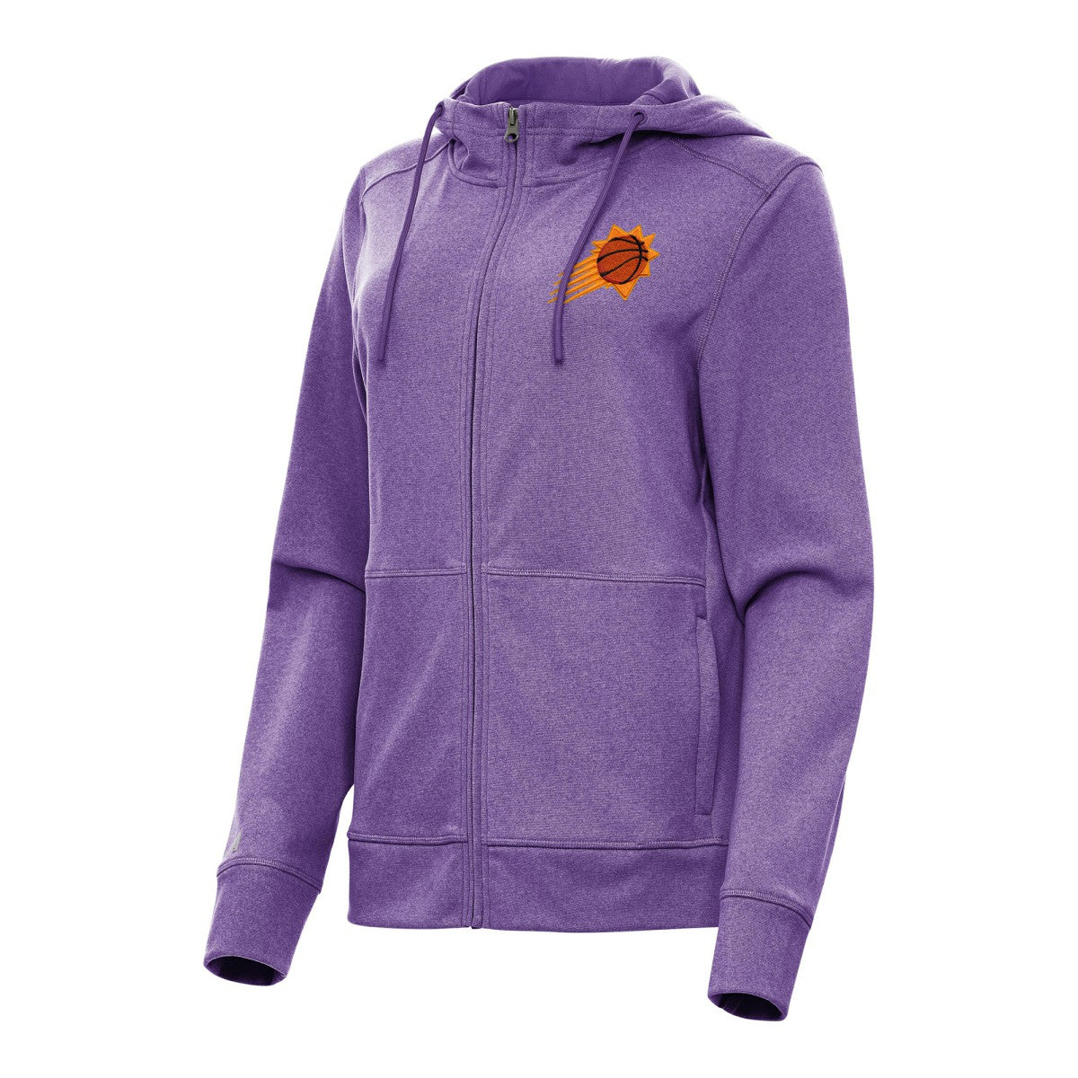 NBA - Phoenix Suns Antigua Women's Seeker Full-Zip Hoodie Jacket - Heather Purple