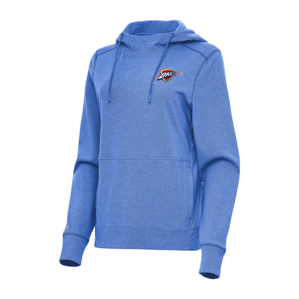 NBA - Oklahoma City Thunder Antigua Women's Justice Pullover Hoodie - Heather Blue