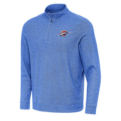 NBA - Oklahoma City Thunder Antigua Subtle Quarter-Zip Sweatshirt - Heather Royal