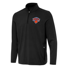 NBA - New York Knicks Antigua Perilous Quarter-Zip Sweatshirt - Black