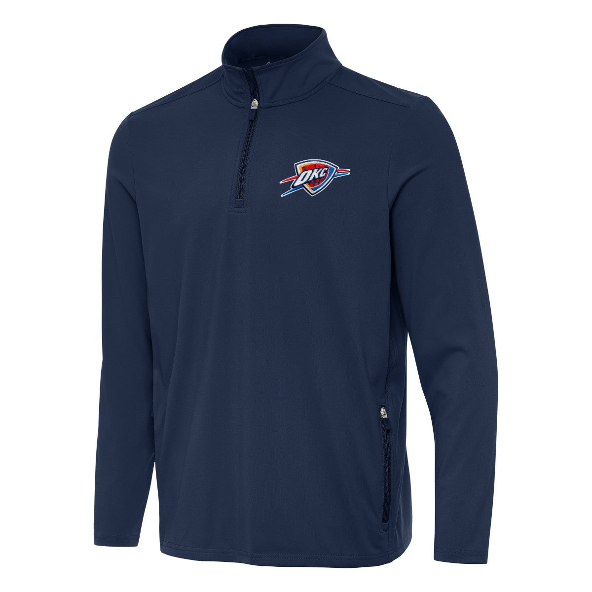 NBA - Oklahoma City Thunder Antigua Perilous Quarter-Zip Sweatshirt - Navy