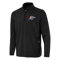 NBA - Oklahoma City Thunder Antigua Perilous Quarter-Zip Sweatshirt - Black