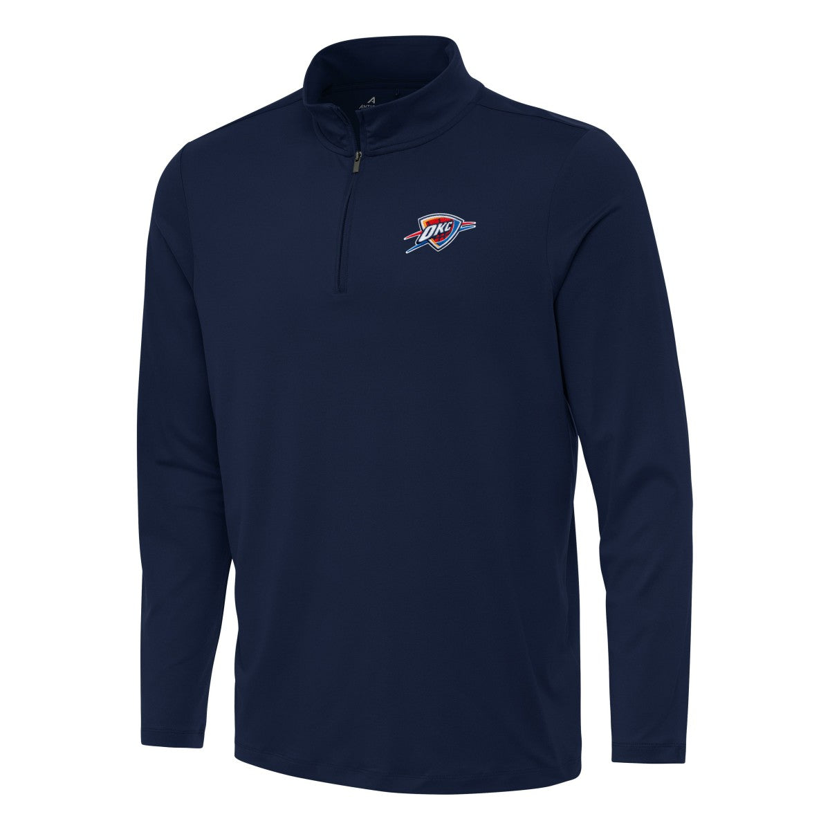 NBA - Oklahoma City Thunder Antigua Reprocess Quarter-Zip Top - Navy
