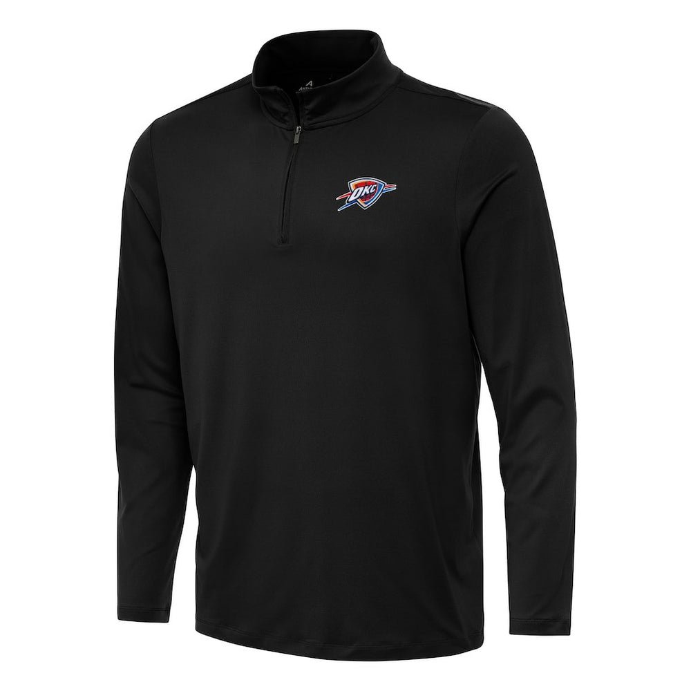 NBA - Oklahoma City Thunder Antigua Reprocess Quarter-Zip Top - Black
