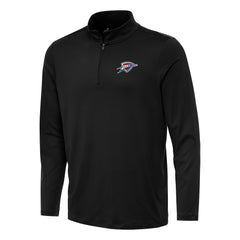 NBA - Oklahoma City Thunder Antigua Reprocess Quarter-Zip Top - Black