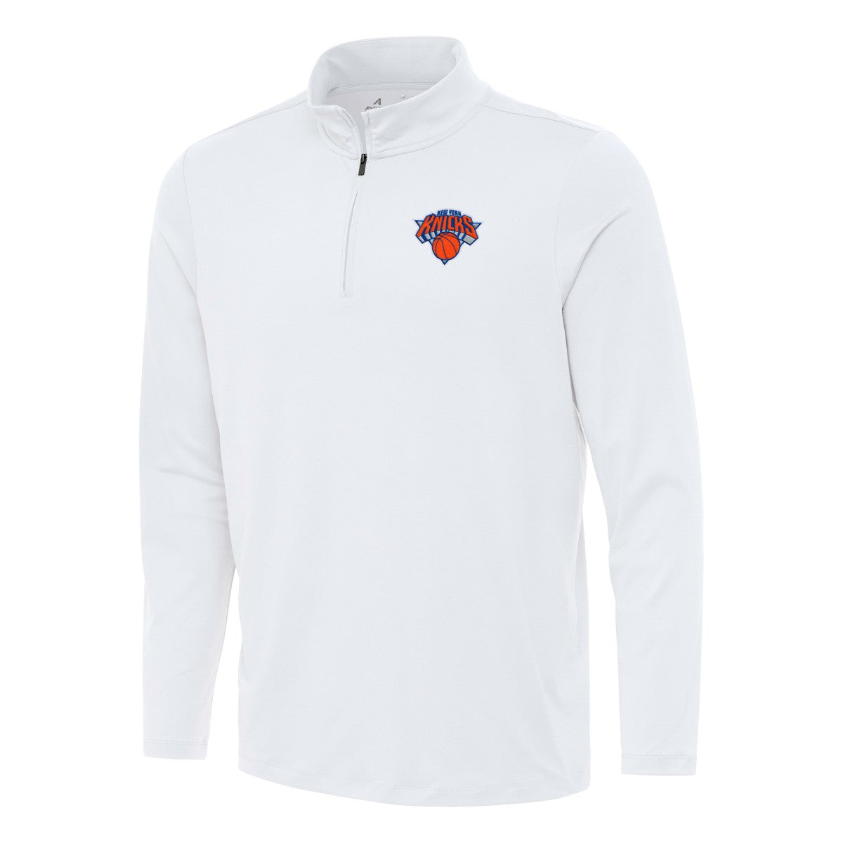 NBA - New York Knicks Antigua Reprocess Quarter-Zip Top - White