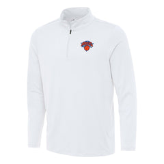 NBA - New York Knicks Antigua Reprocess Quarter-Zip Top - White