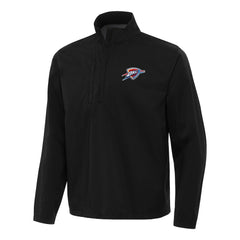 NBA - Oklahoma City Thunder Antigua Brisk Quarter-Zip Windbreaker - Black